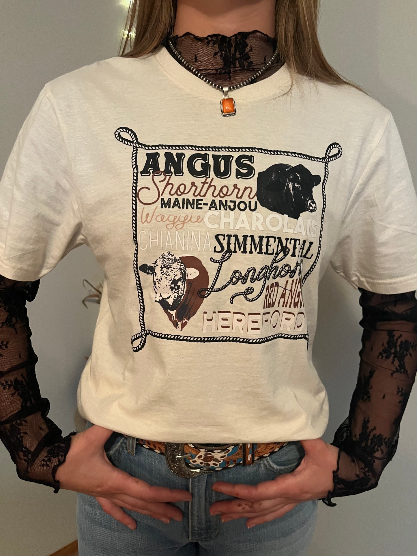 Cattle Names Graphic T Shirt