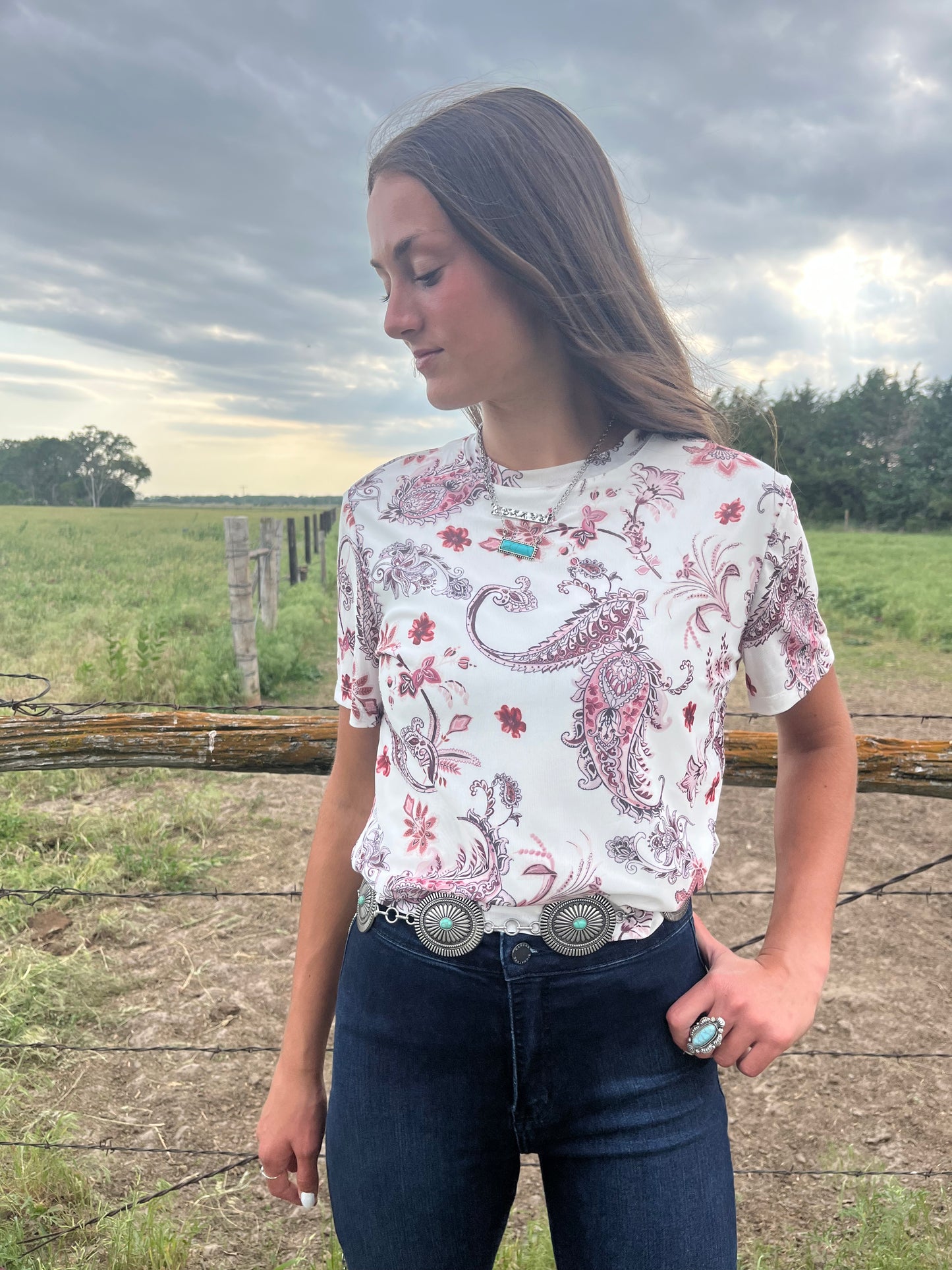 Vintage Paisley T Shirt