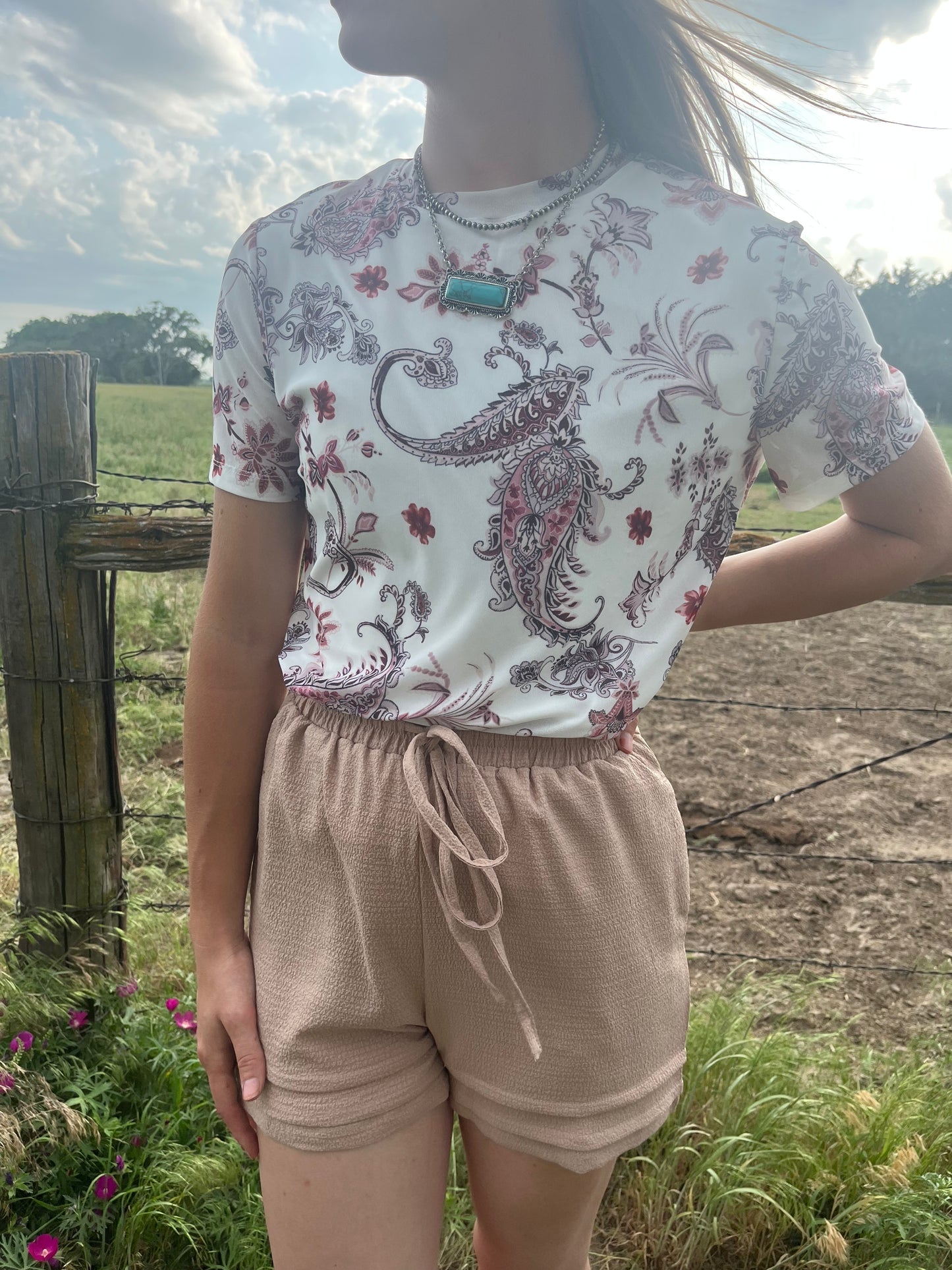 Vintage Paisley T Shirt