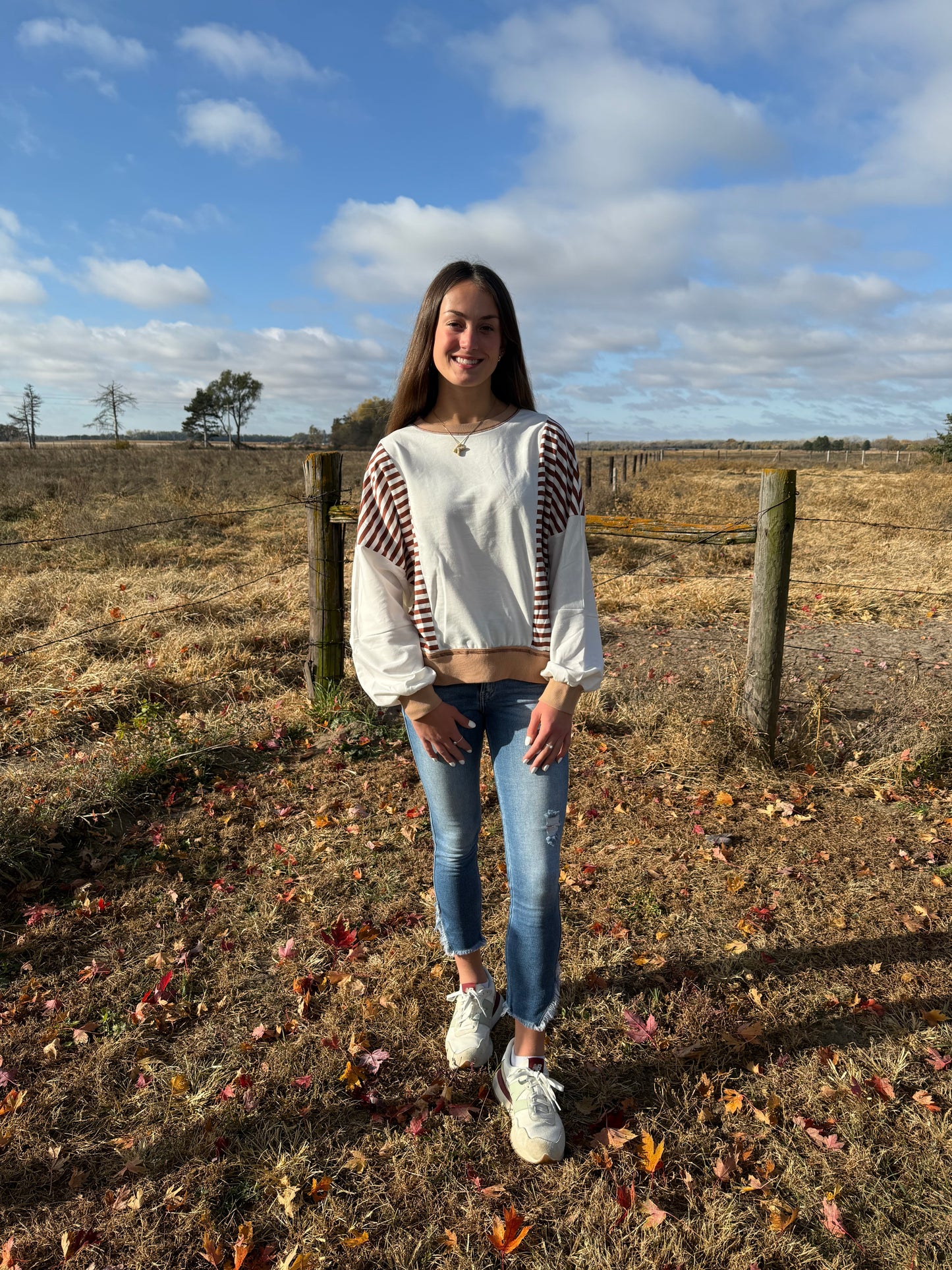 Oversize Contrast Sweatshirt