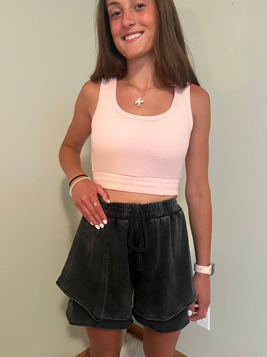 Crop Tank Top Set Piece