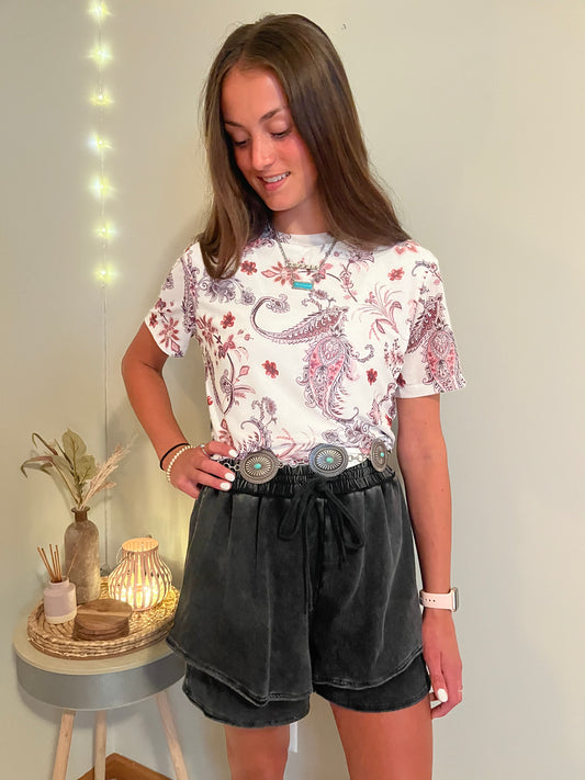 Vintage Paisley T Shirt