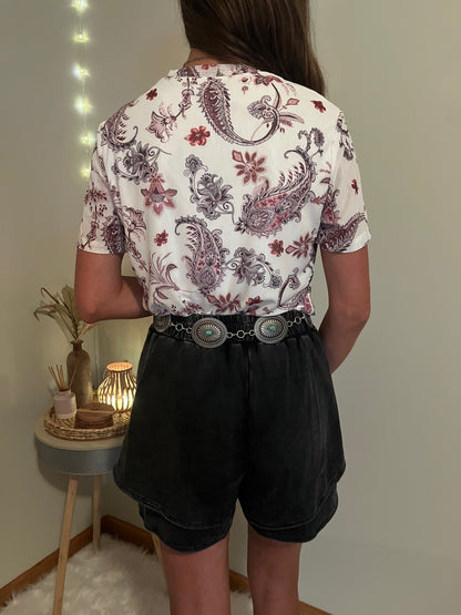 Vintage Paisley T Shirt