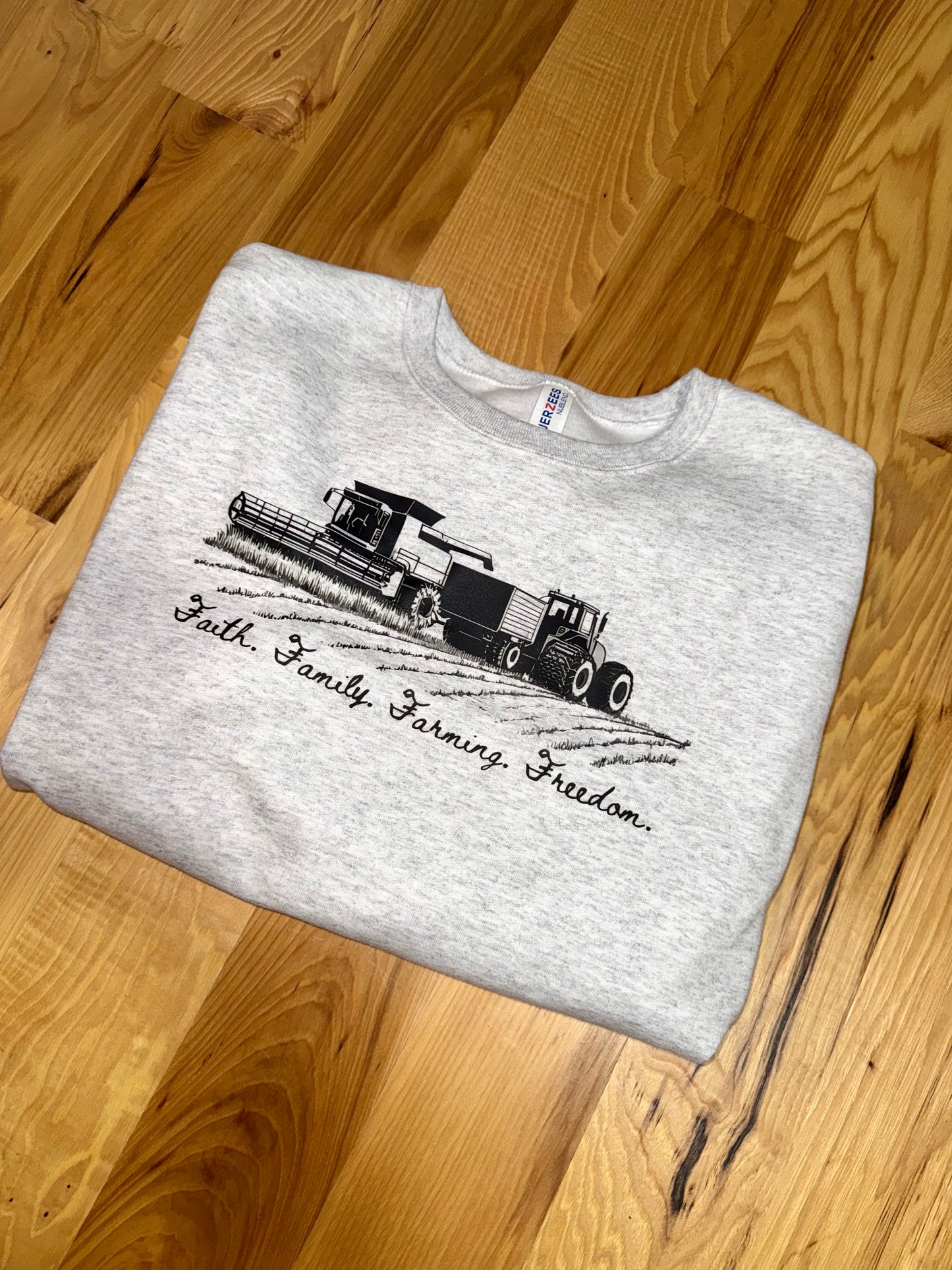 Faith Family Farming Freedom Crewneck